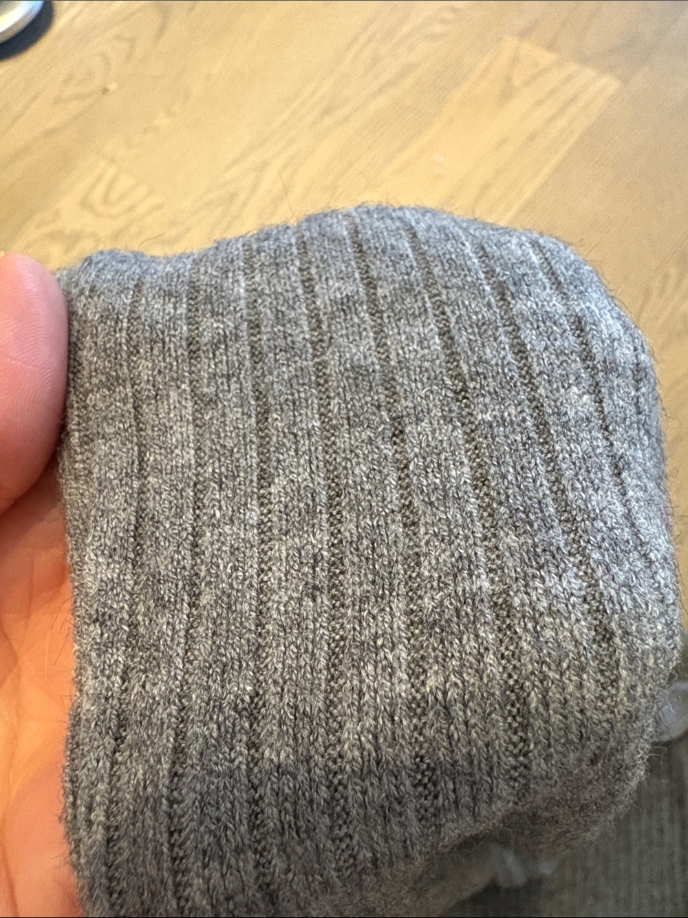 Joe Fresh Heather Gray Wide-Leg Knit Sweater Pants - Picture 5 of 5